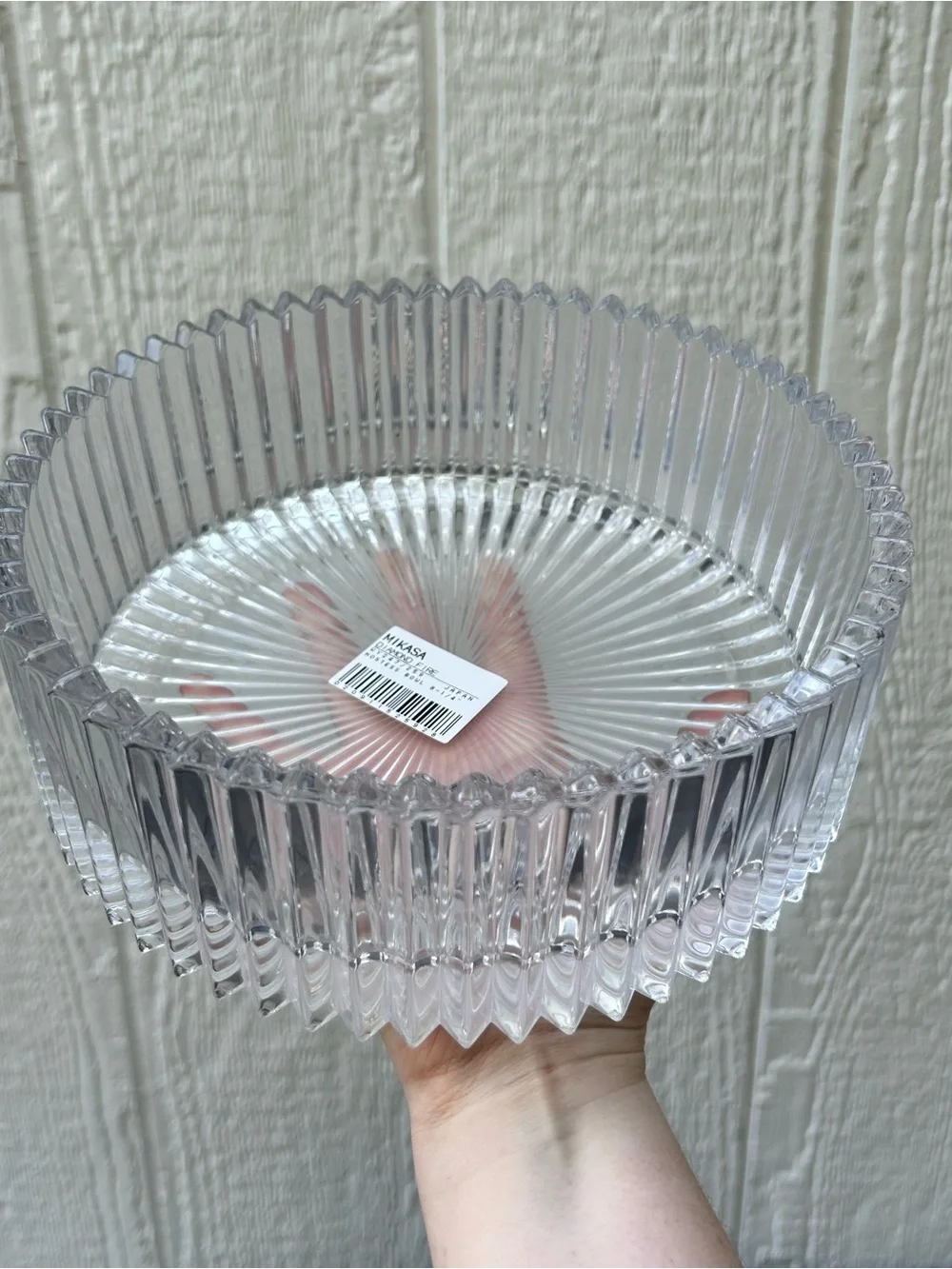NEW Mikasa Diamond Fire Hostess Bowl 8 1/4 inch